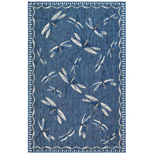 Load image into Gallery viewer, Liora Manne Carmel Dragonfly Indoor Outdoor Area Rug Navy