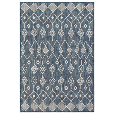 Liora Manne Carmel Marrakech Indoor Outdoor Area Rug Navy