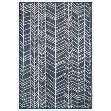 Load image into Gallery viewer, Liora Manne Carmel Chevron Indoor Outdoor Area Rug Navy