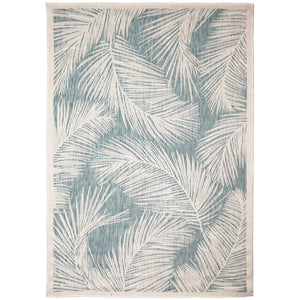 Liora Manne Carmel Fronds Indoor Outdoor Area Rug Aqua