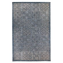 Load image into Gallery viewer, Liora Manne Carmel Patchwork Kilim Indoor Outdoor Area Rug Navy