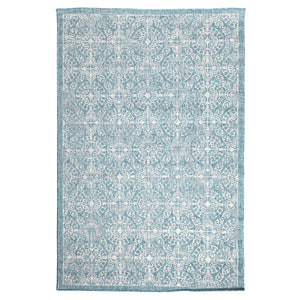 Liora Manne Carmel Antique Tile Indoor Outdoor Area Rug Aqua