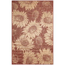 Load image into Gallery viewer, Liora Manne Carmel Sunflower Field Indoor Outdoor Area Rug Chili