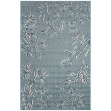Load image into Gallery viewer, Liora Manne Carmel Bamboo Border Indoor Outdoor Area Rug Aqua