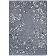 Load image into Gallery viewer, Liora Manne Carmel Bamboo Border Indoor Outdoor Area Rug Navy