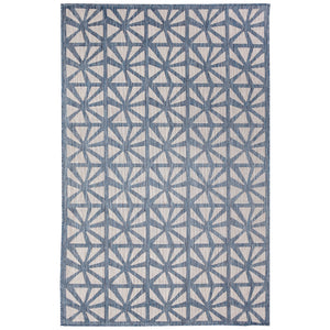 Liora Manne Carmel Tonga Tile Indoor Outdoor Area Rug Navy
