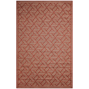 Liora Manne Carmel Pyramid Indoor Outdoor Area Rug Chili