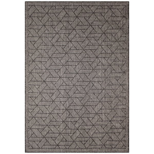 Liora Manne Carmel Pyramid Indoor Outdoor Rug Black