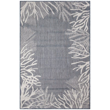 Load image into Gallery viewer, Liora Manne Carmel Reef Border Indoor Outdoor Area Rug Navy