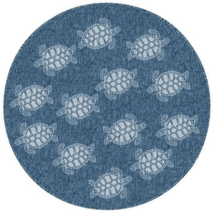 Liora Manne Carmel Seaturtles Indoor Outdoor Area Rug Navy