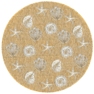 Liora Manne Carmel Shells Indoor Outdoor Area Rug Sand