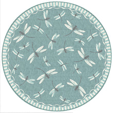 Load image into Gallery viewer, Liora Manne Carmel Dragonfly Indoor Outdoor Area Rug Aqua