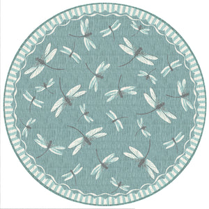 Liora Manne Carmel Dragonfly Indoor Outdoor Area Rug Aqua