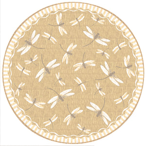 Liora Manne Carmel Dragonfly Indoor Outdoor Area Rug Sand