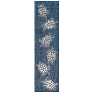 Liora Manne Carmel Seaturtles Indoor Outdoor Area Rug Navy