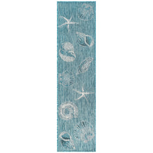 Load image into Gallery viewer, Liora Manne Carmel Shells Indoor Outdoor Area Rug Aqua