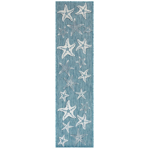 Liora Manne Carmel Starfish Indoor Outdoor Area Rug Aqua