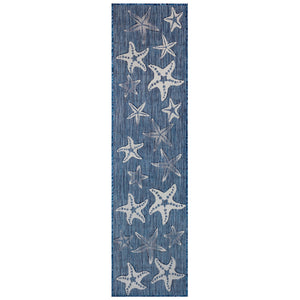 Liora Manne Carmel Starfish Indoor Outdoor Area Rug Navy