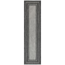 Load image into Gallery viewer, Liora Manne Carmel Multi Border Indoor Outdoor Area Rug Black