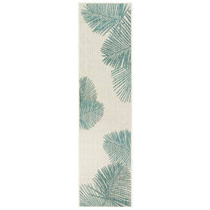 Liora Manne Carmel Palm Indoor Outdoor Area Rug Aqua