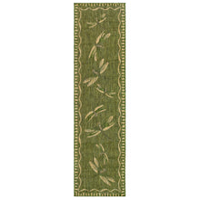 Load image into Gallery viewer, Liora Manne Carmel Dragonfly Indoor Outdoor Area Rug Green