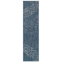 Load image into Gallery viewer, Liora Manne Carmel School Of Fish Indoor Outdoor Area Rug Navy