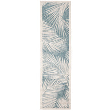 Load image into Gallery viewer, Liora Manne Carmel Fronds Indoor Outdoor Area Rug Aqua