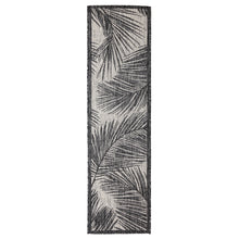 Load image into Gallery viewer, Liora Manne Carmel Fronds Indoor Outdoor Area Rug Black