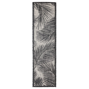 Liora Manne Carmel Fronds Indoor Outdoor Area Rug Black