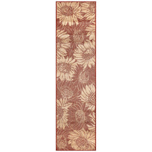 Load image into Gallery viewer, Liora Manne Carmel Sunflower Field Indoor Outdoor Area Rug Chili