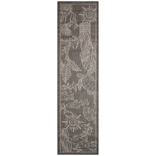 Load image into Gallery viewer, Liora Manne Carmel Collage Indoor Outdoor Area Rug Black