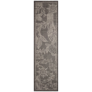 Liora Manne Carmel Collage Indoor Outdoor Area Rug Black