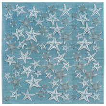 Load image into Gallery viewer, Liora Manne Carmel Starfish Indoor Outdoor Area Rug Aqua