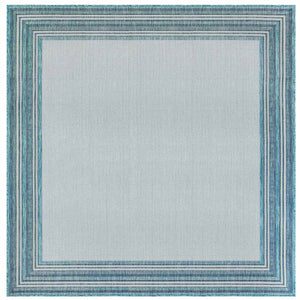 Liora Manne Carmel Multi Border Indoor Outdoor Area Rug Aqua