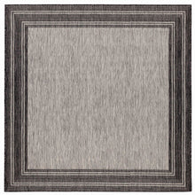 Load image into Gallery viewer, Liora Manne Carmel Multi Border Indoor Outdoor Area Rug Black