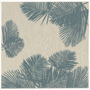 Liora Manne Carmel Palm Indoor Outdoor Area Rug Aqua