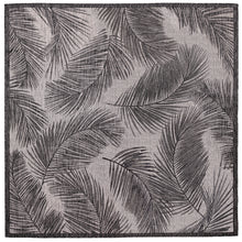 Load image into Gallery viewer, Liora Manne Carmel Fronds Indoor Outdoor Area Rug Black