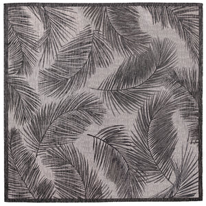 Liora Manne Carmel Fronds Indoor Outdoor Area Rug Black