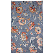 Load image into Gallery viewer, Liora Manne Canyon Ornamental Flower Indoor Outdoor Area Rug Navy