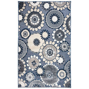 Liora Manne Canyon Disco Indoor Outdoor Area Rug Navy