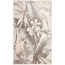 Load image into Gallery viewer, Liora Manne Canyon Tropical Leaf Indoor Outdoor Area Rug Ivory