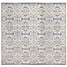 Load image into Gallery viewer, Liora Manne Canyon Floral Tile Indoor Outdoor Area Rug Navy