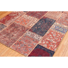 Load image into Gallery viewer, Liora Manne Havana Patchwork Indoor Outdoor Area Rug Rust 4&#39;11&quot; x 7&#39;6&quot;