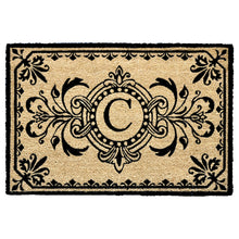 Load image into Gallery viewer, Liora Manne Dwell Vine Outdoor Monogrammed Doormat with Black Letters