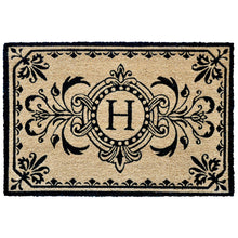 Load image into Gallery viewer, Liora Manne Dwell Vine Outdoor Monogrammed Doormat with Black Letters