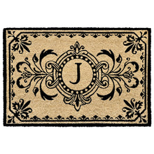 Load image into Gallery viewer, Liora Manne Dwell Vine Outdoor Monogrammed Doormat with Black Letters