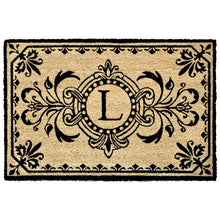 Load image into Gallery viewer, Liora Manne Dwell Vine Outdoor Monogrammed Doormat with Black Letters