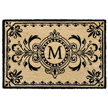 Load image into Gallery viewer, Liora Manne Dwell Vine Outdoor Monogrammed Doormat with Black Letters