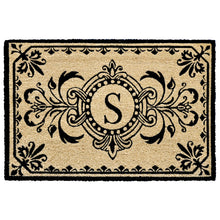 Load image into Gallery viewer, Liora Manne Dwell Vine Outdoor Monogrammed Doormat with Black Letters