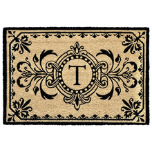 Load image into Gallery viewer, Liora Manne Dwell Vine Outdoor Monogrammed Doormat with Black Letters